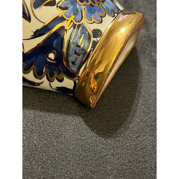 IKAROS RHODES Greek  Wall Pocket Deer Cobalt Blue & Gold Trim - Picture 10 of 11